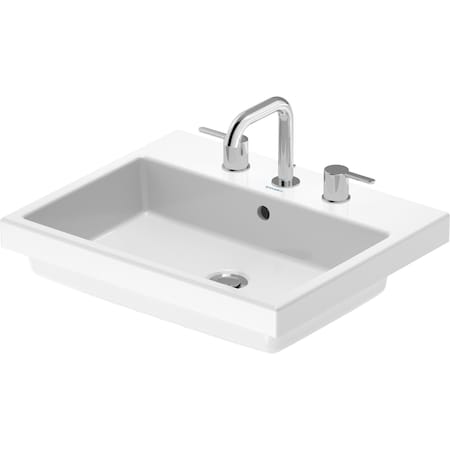 Duravit Vero Air Drop-In Bathroom Sink White 0383550030